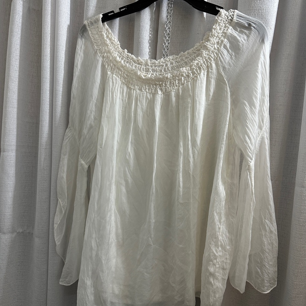 Elegant White Women's Top
